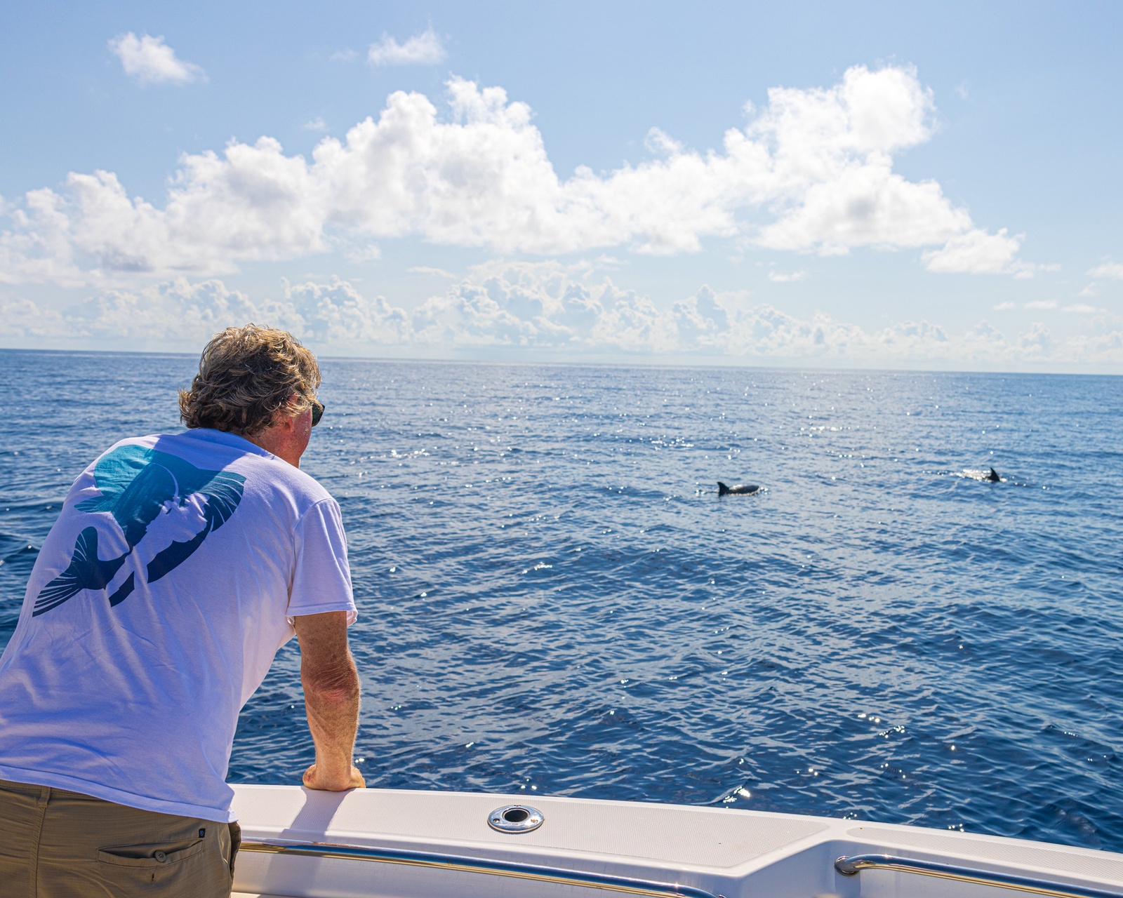 Canvas USA shirt worn aboard a boat
