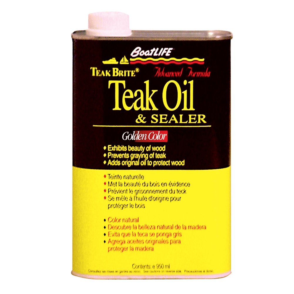 Bottle of teak oil