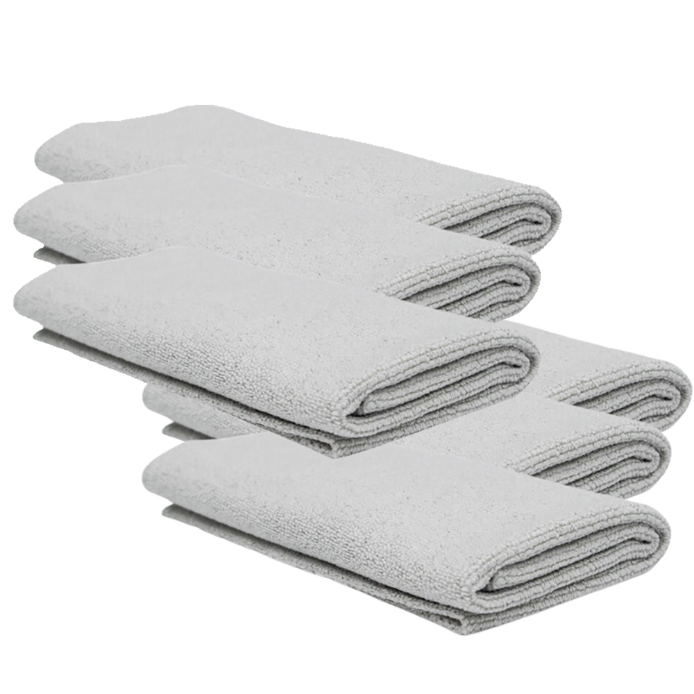 Stack of edgeless microfibre towels