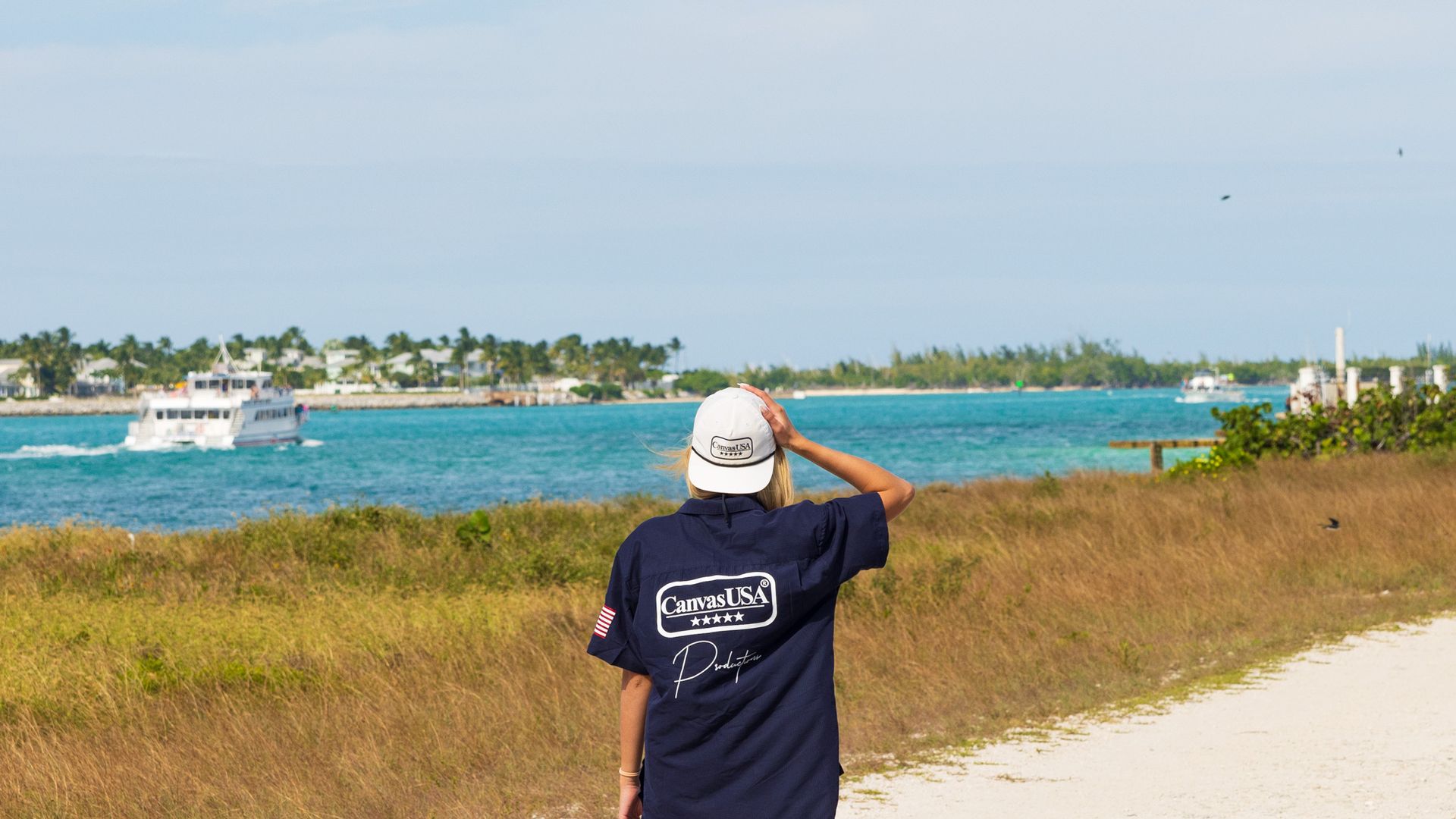 Canvas USA® crew member looking out over the water