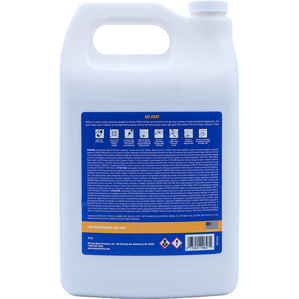 Malco Gel Coat Compound - 1 Gallon – view 1
