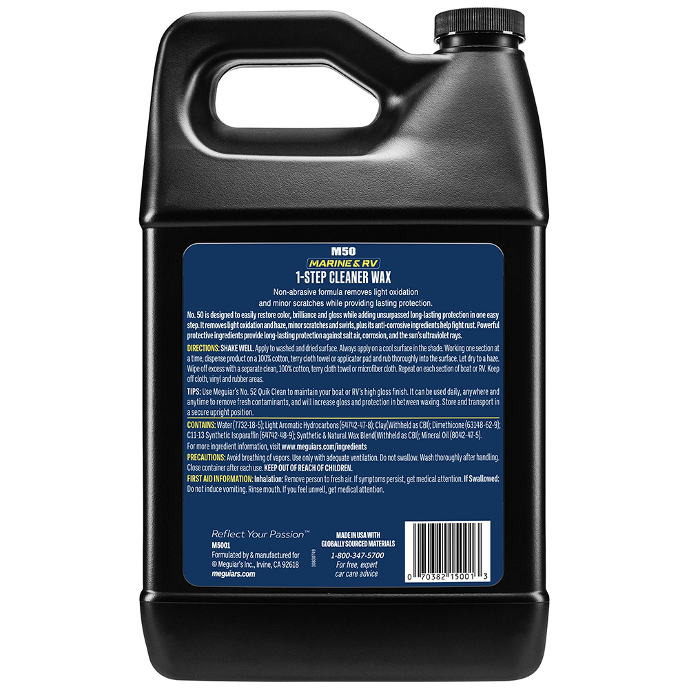 Meguiar's #50 Boat/RV Cleaner Wax - Liquid 1 Gallon – view 1