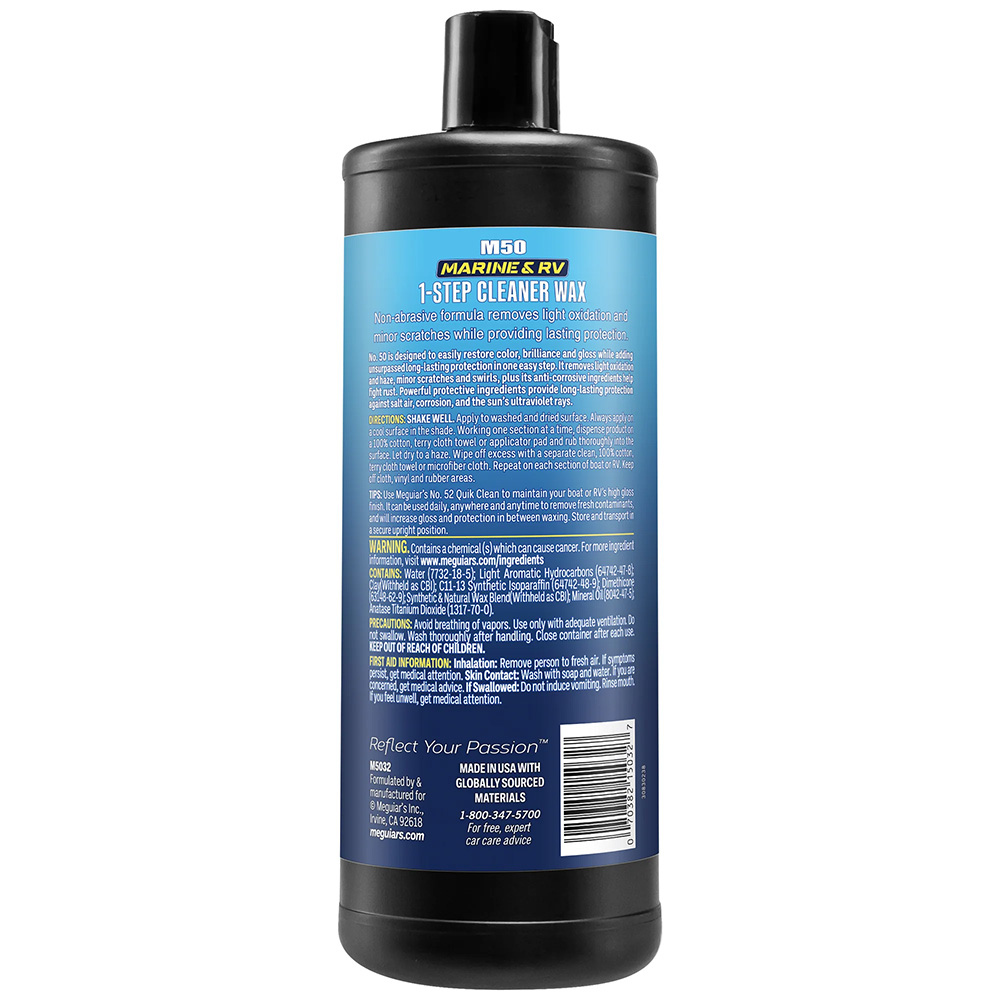 Meguiar's #50 Boat/RV Cleaner Wax - Liquid 32oz – view 1
