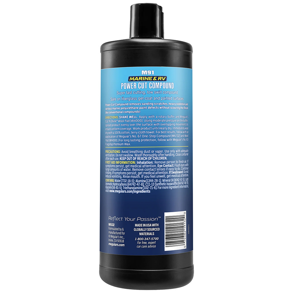 Meguiar's #91 Marine/RV Pro Grade Power Cut Compound - 32oz – view 1