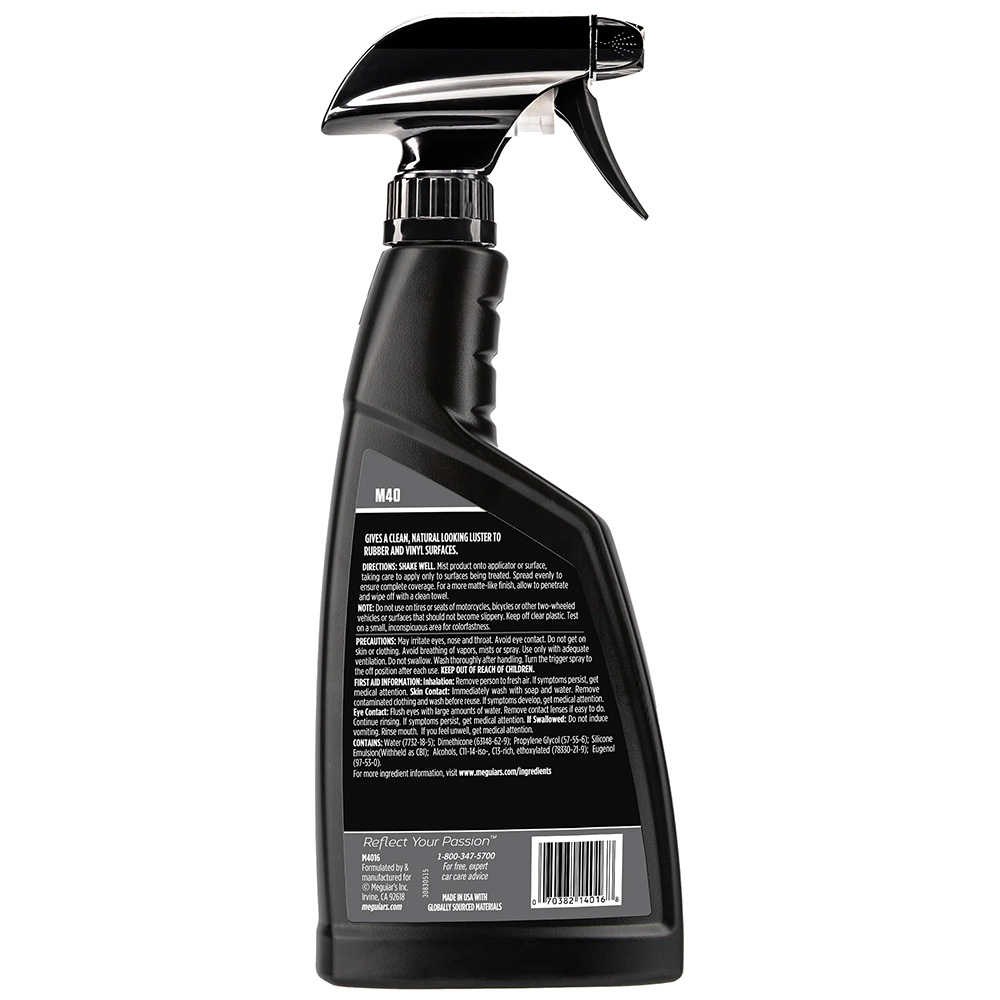 Meguiar's M40 Mirror Glaze Vinyl & Rubber Cleaner & Conditioner - 16oz – view 1