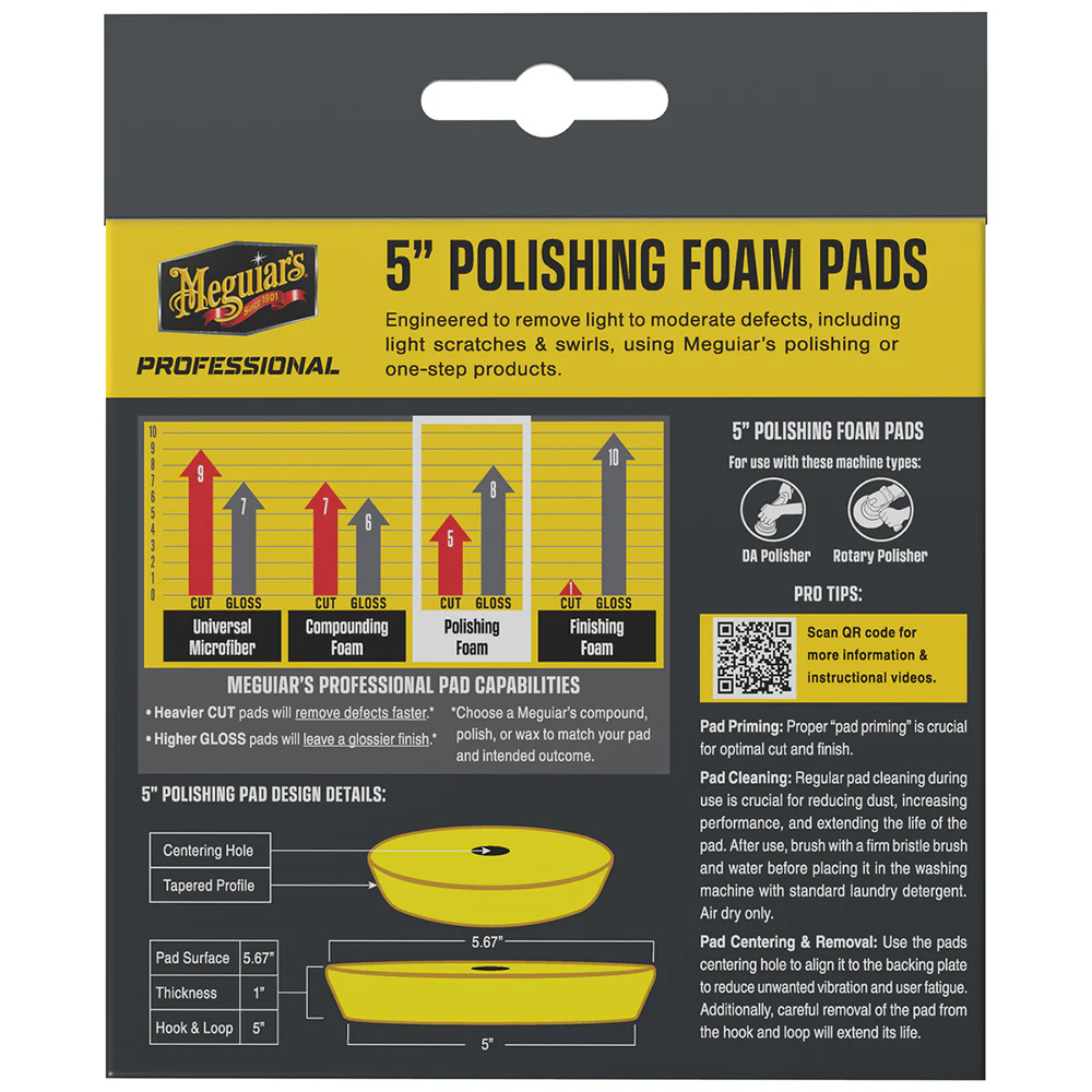 Meguiar's Professional 5" Polishing Foam Pads *2-Pack – view 1