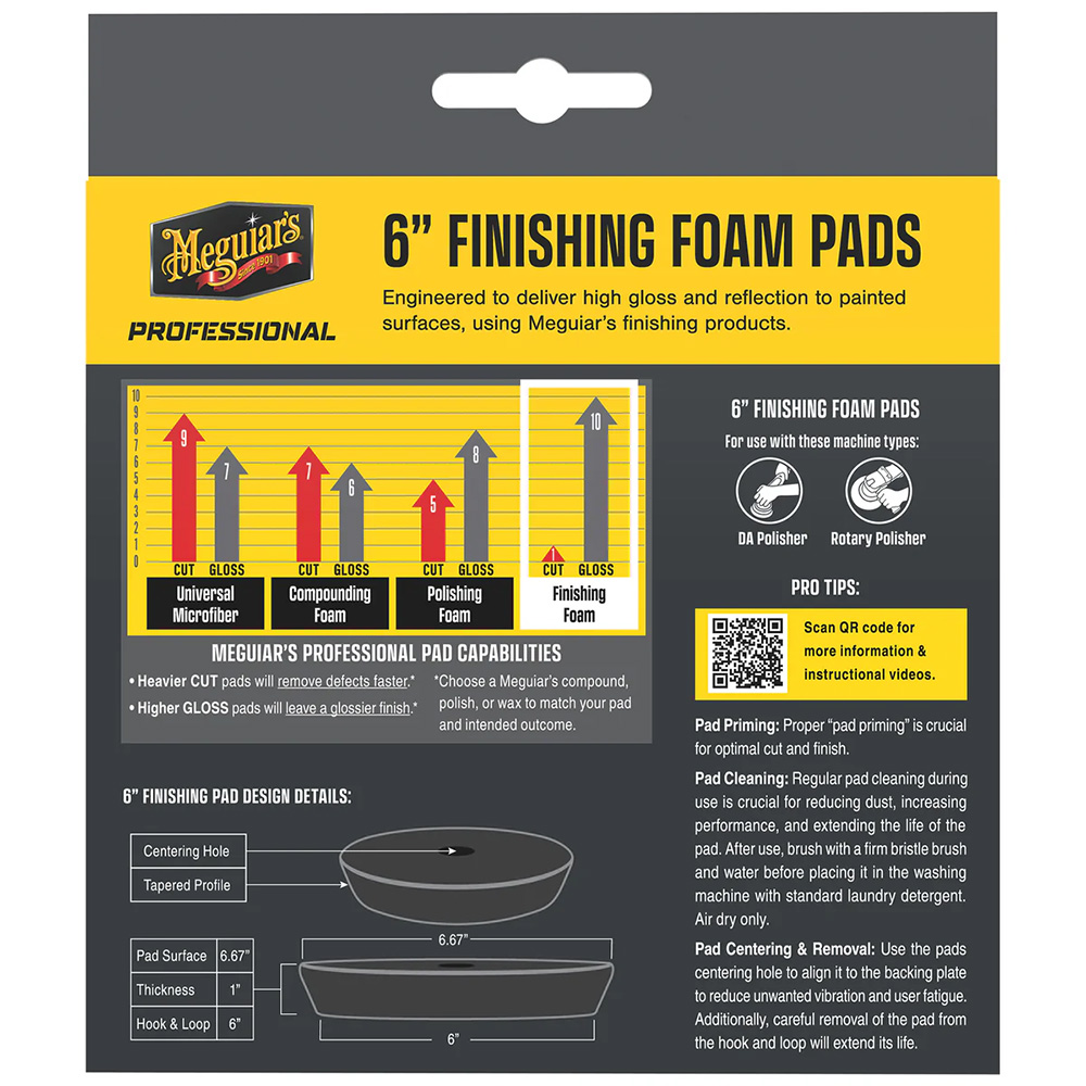 Meguiar's Professional 6" Foam Finishing Pads *2-Pack – view 1