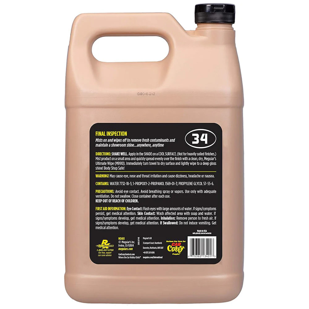 Meguiar's Professional Final Inspection Wipe-Off Detailer - 1 Gallon – view 1