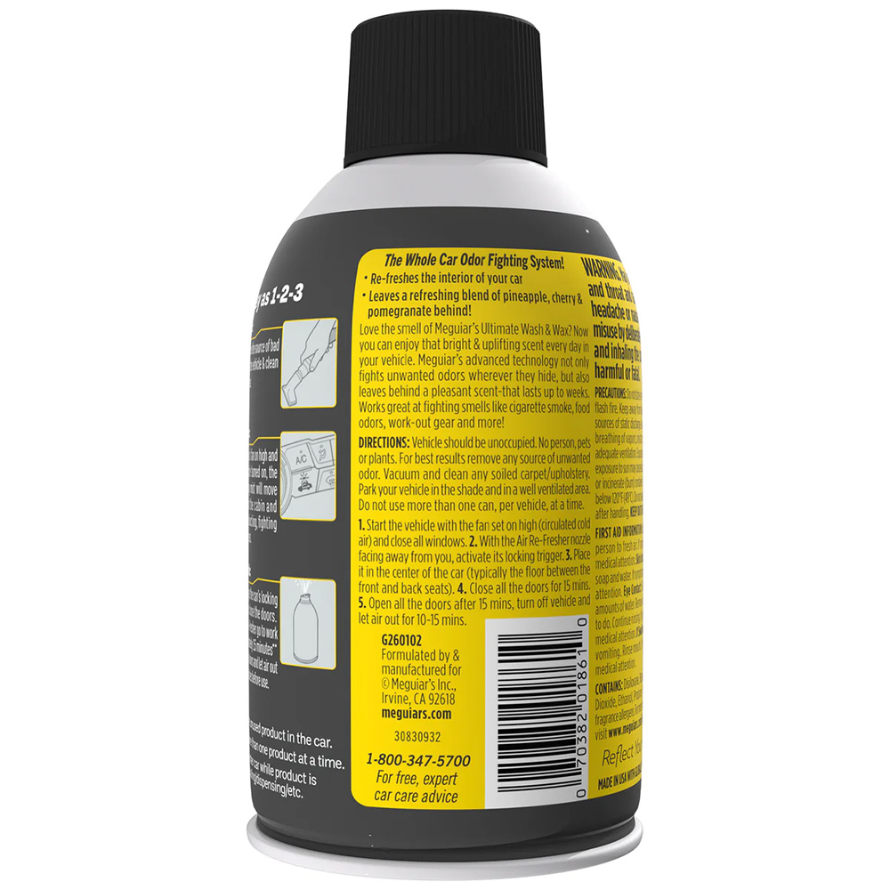 Meguiar's Ultimate Whole Car Air Re-Fresher Aerosol - 2oz – view 1