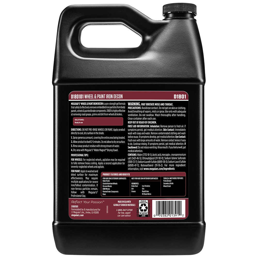 Meguiar's Wheel & Paint Iron DECON - Pro-Strength Iron Remover - 1 Gallon – view 1