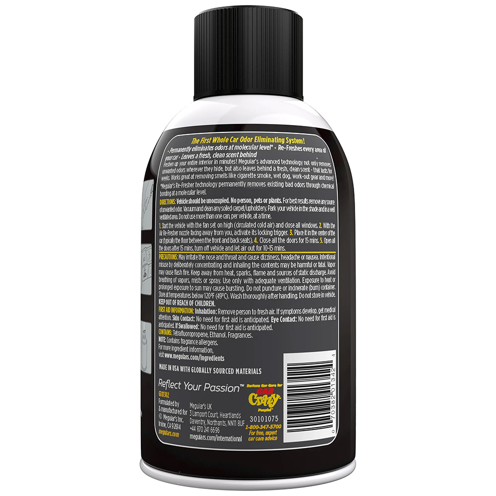Meguiar's Whole Car Air Refresher Odor Eliminator - Black Chrome Scent – view 1