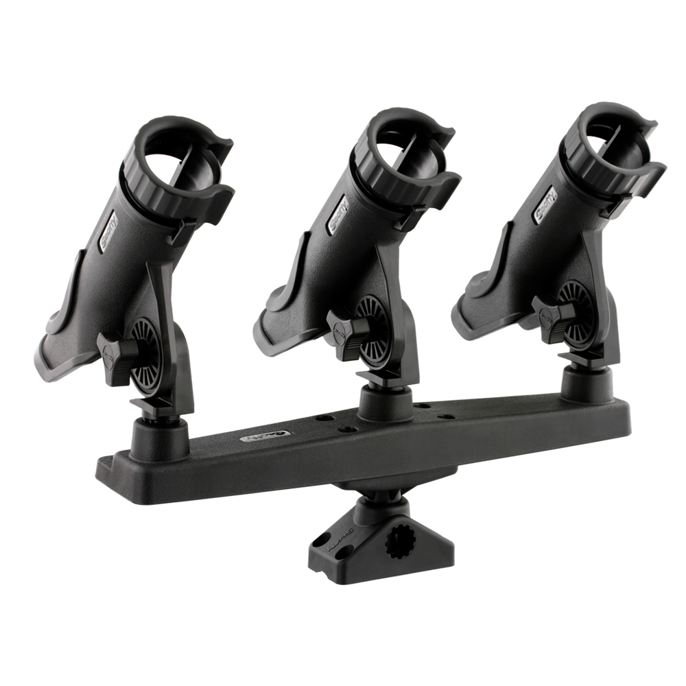 Scotty Triple Rod Holder with 3 230 Power Lock Rod Holders – view 2
