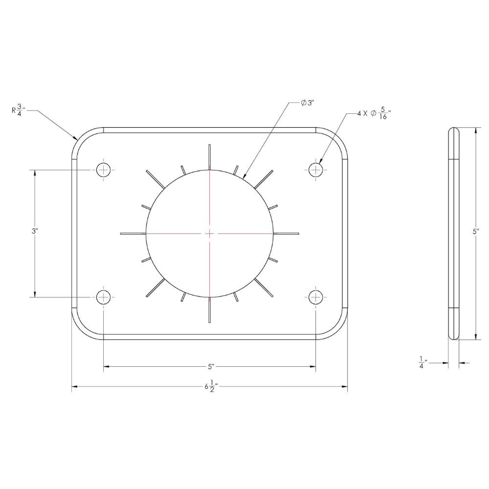 TACO Grand Slam 300 Universal Backing Plate for GS-300 & GS-390 - Pair – view 1