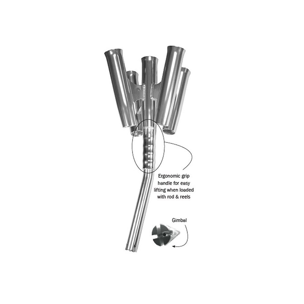 TACO Olympic 5-Rod Holder Cluster – view 3