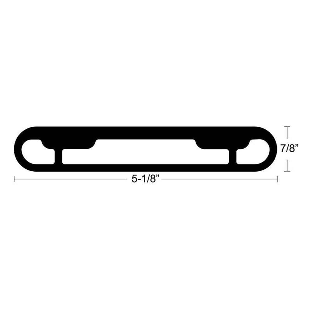 TACO T-Top Extrusion Plate Pre-Drilled for Grand Slams - 20" - Pair – view 1