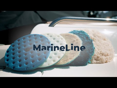 Lake Country Marine Blue/Teal Medium Cut Wool Flat Pad - 6" x 1" – video 1