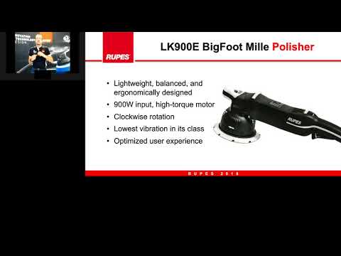 RUPES Gear Driven Dual Action Polisher Bigfoot Mille LK900E (Tool Only) – video 1