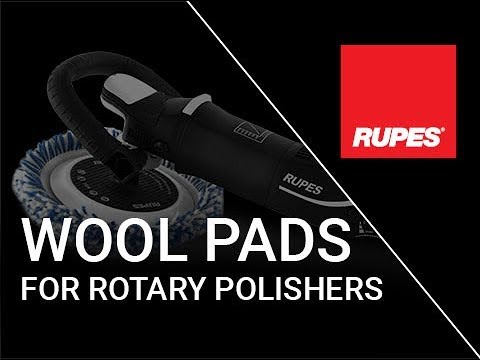 RUPES Twisted Wool Polishing Pad for Rotary Polisher 230mm – video 1