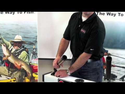 Scotty Rocket Launcher Rod Holder SS Jacket with 241 Mount – video 1