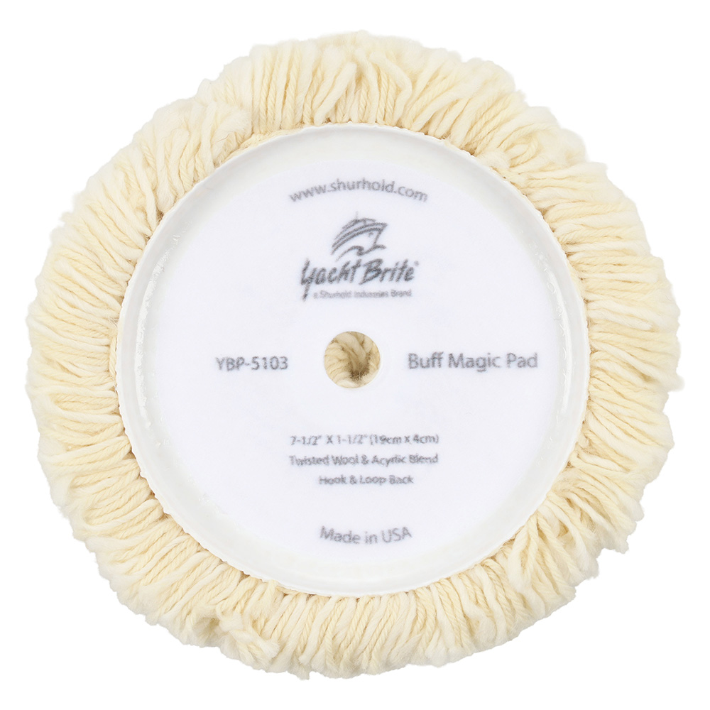 Shurhold Buff Magic Compounding Wool Pad - 7.5" for Pro Rotary Polisher – view 1