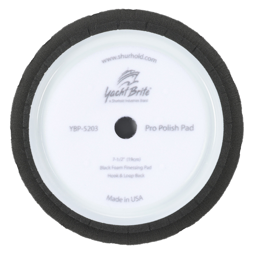 Shurhold Pro Polish Black Foam Pad - 7.5" for Pro Rotary Polisher – view 1
