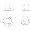 RAM Mount 2-1/2" Diameter Base with 1.5" Ball – view 3