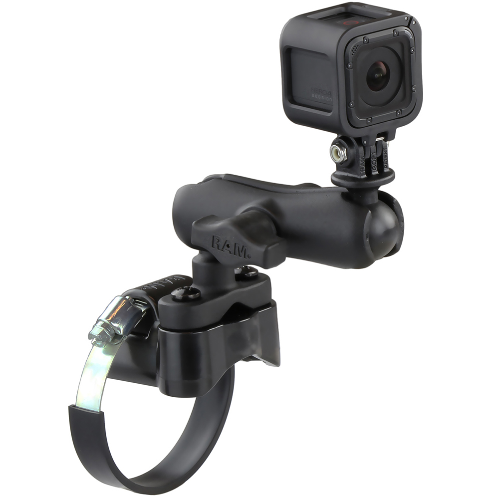 RAM Mount GoPro Hero ATV/UTV Strap Clamp Roll Bar Mount – view 1