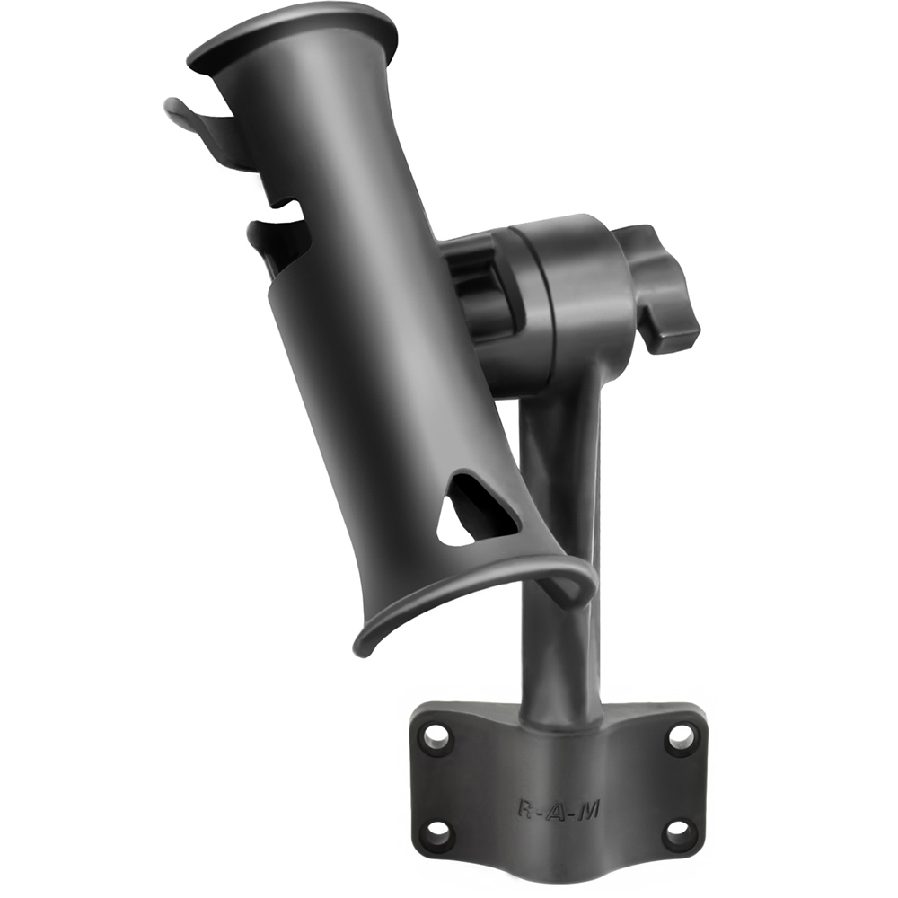 RAM Mount RAM Tube Jr. Fishing Rod Holder with Standard 6" Length Post Spline & Bulkhead – view 1