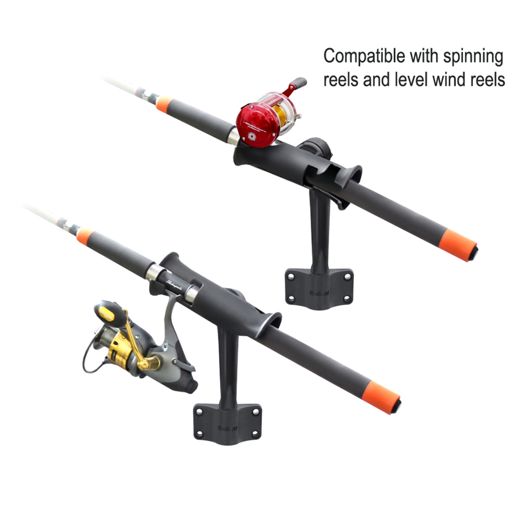 RAM Mount RAM Tube Jr. Fishing Rod Holder with Standard 6" Length Post Spline & Bulkhead – view 2