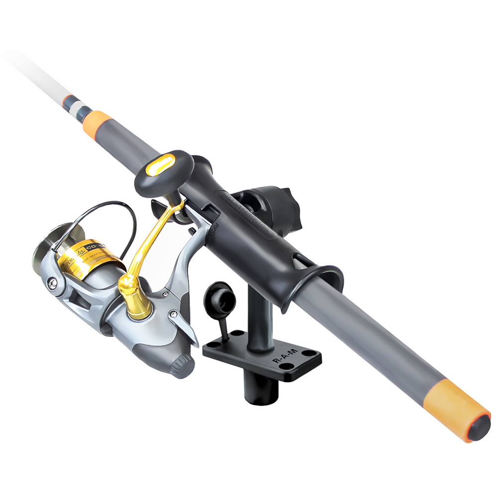 RAM Mount RAM Tube Jr. Fishing Rod Holder with Standard 6" Length Post Spline & Flush – view 1