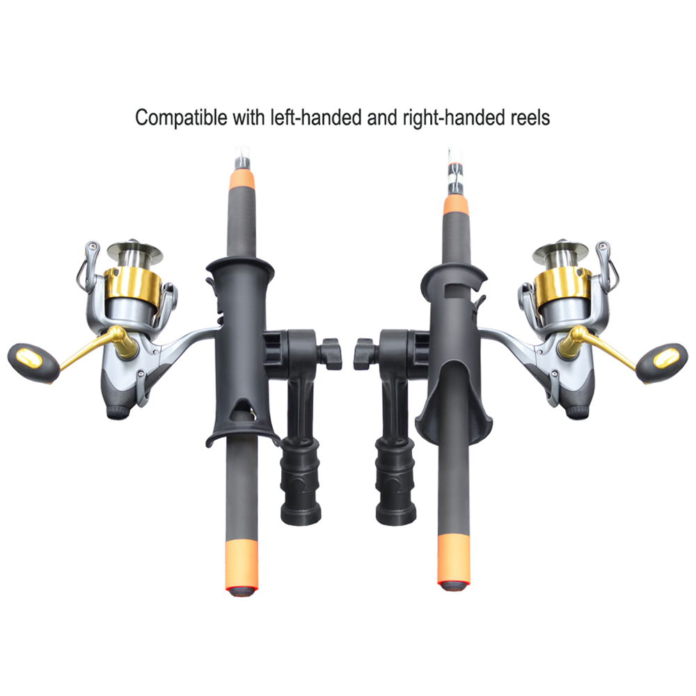 RAM Mount RAM Tube Jr. Rod Holder with 4" Post & Adapt-A-Post Track Mounting Base – view 2