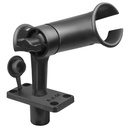 RAM Mount RAM Tube Jr. Rod Holder with Short 4" Length Post Spline & Flush Mounting Base – view 1