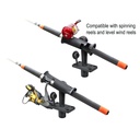 RAM Mount RAM Tube Jr. Rod Holder with Short 4" Length Post Spline & Flush Mounting Base – view 2