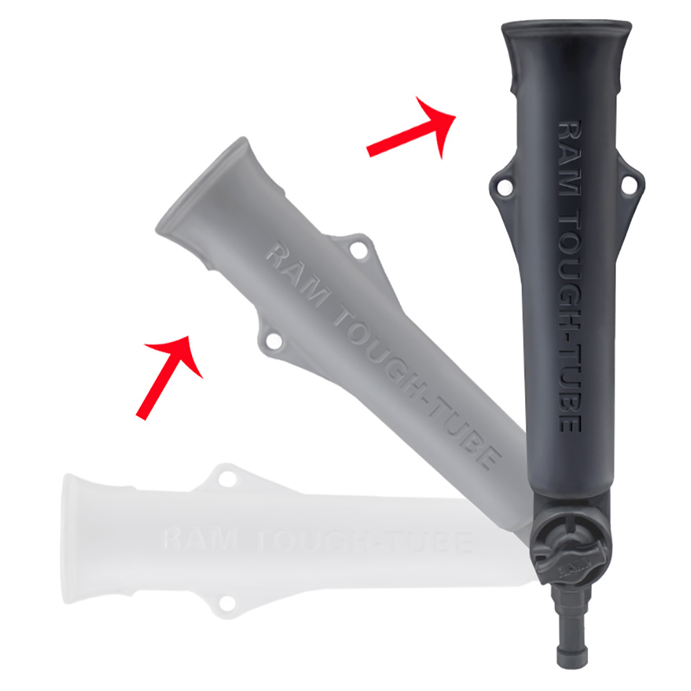 RAM Mount Tough-Tube Fishing Rod Holder with 3" Long Ratchet Spline Post Arm – view 1