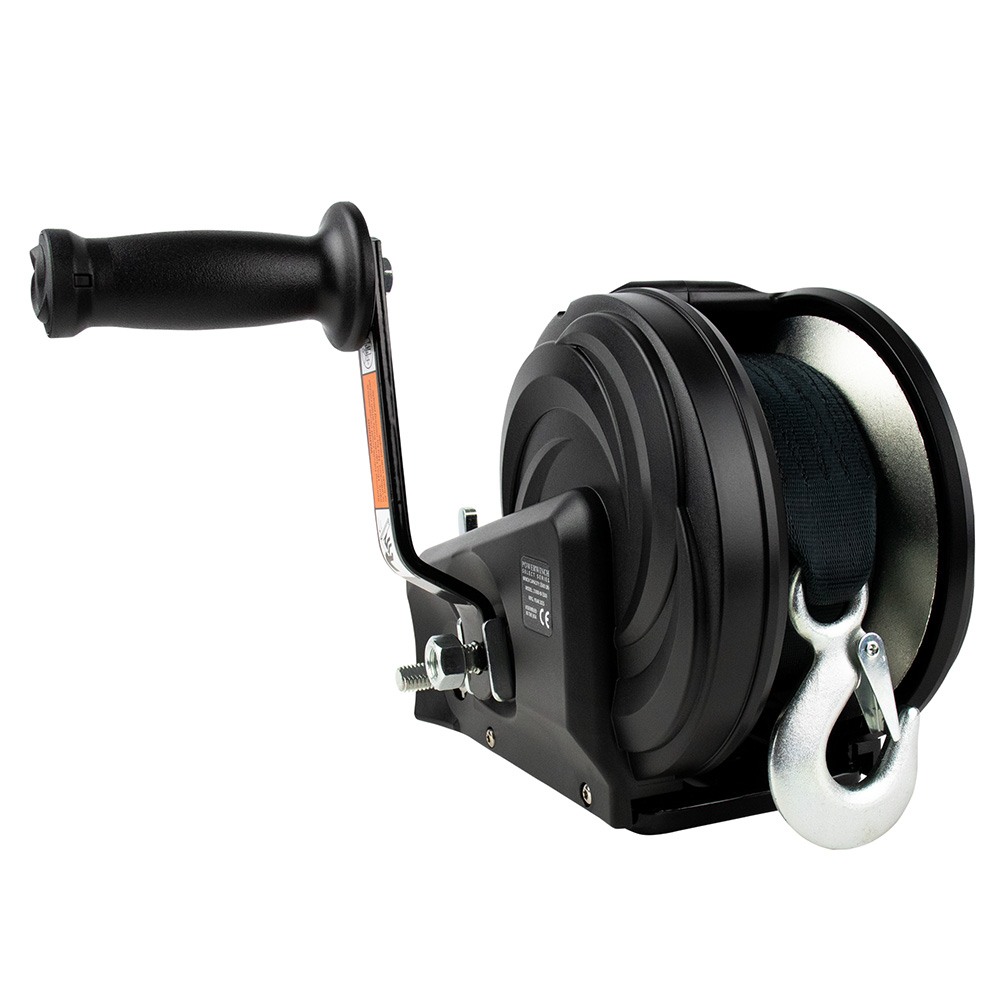 Powerwinch Select Series Winch 2,000lb, 2 Speed, 6" Crank Arm - Carbon Black – view 1