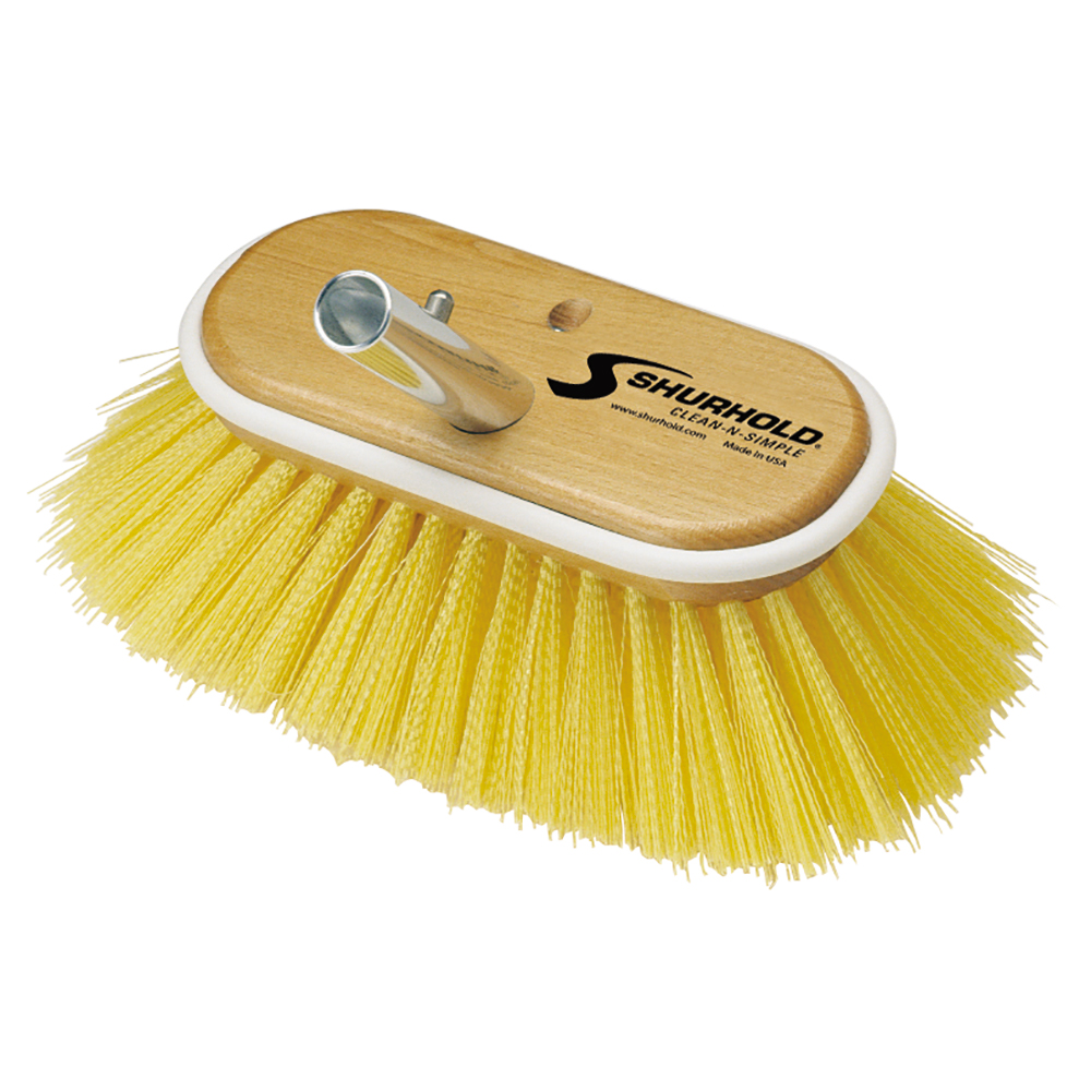 [955] Shurhold 6" Polystyrene Medium Bristle Deck Brush