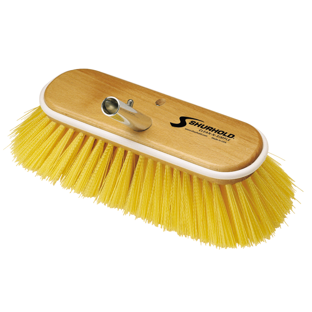 [985] Shurhold 10" Polystyrene Medium Bristle Deck Brush