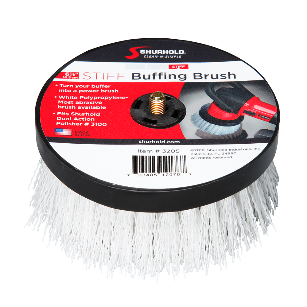 [3205] Shurhold 6-½" Stiff Brush for Dual Action Polisher