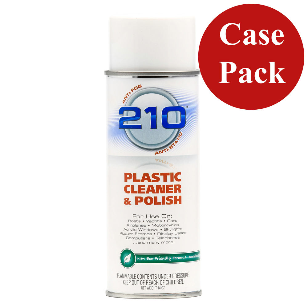 [40934CASE] Camco 210 Plastic Cleaner Polish - 14oz Spray - Case of 12