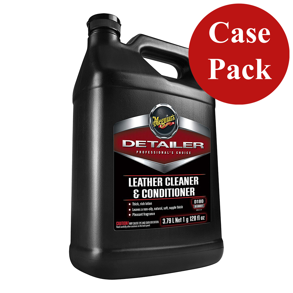 [D18001CASE] Meguiar's Detailer Leather Cleaner & Conditioner - 1-Gallon *Case of 4*