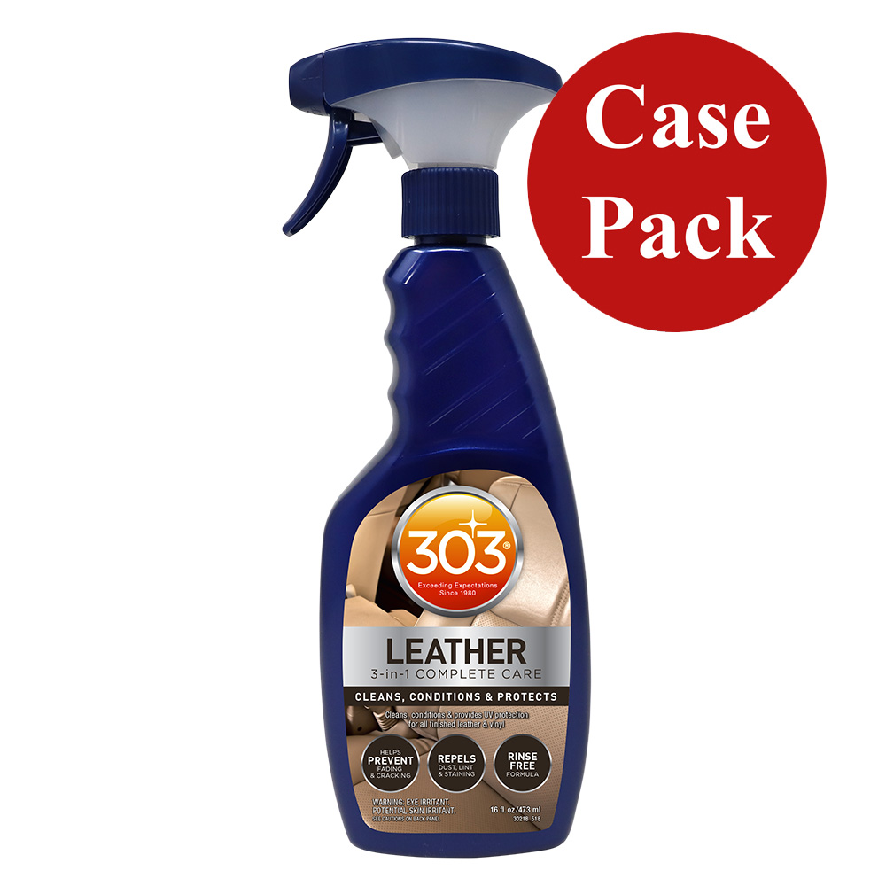 [30218CASE] 303 Automotive Leather 3-In-1 Complete Care - 16oz *Case of 6*