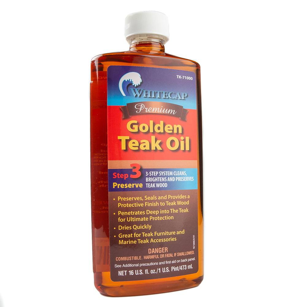 [TK-71000] Whitecap Premium Golden Teak Oil - 16oz