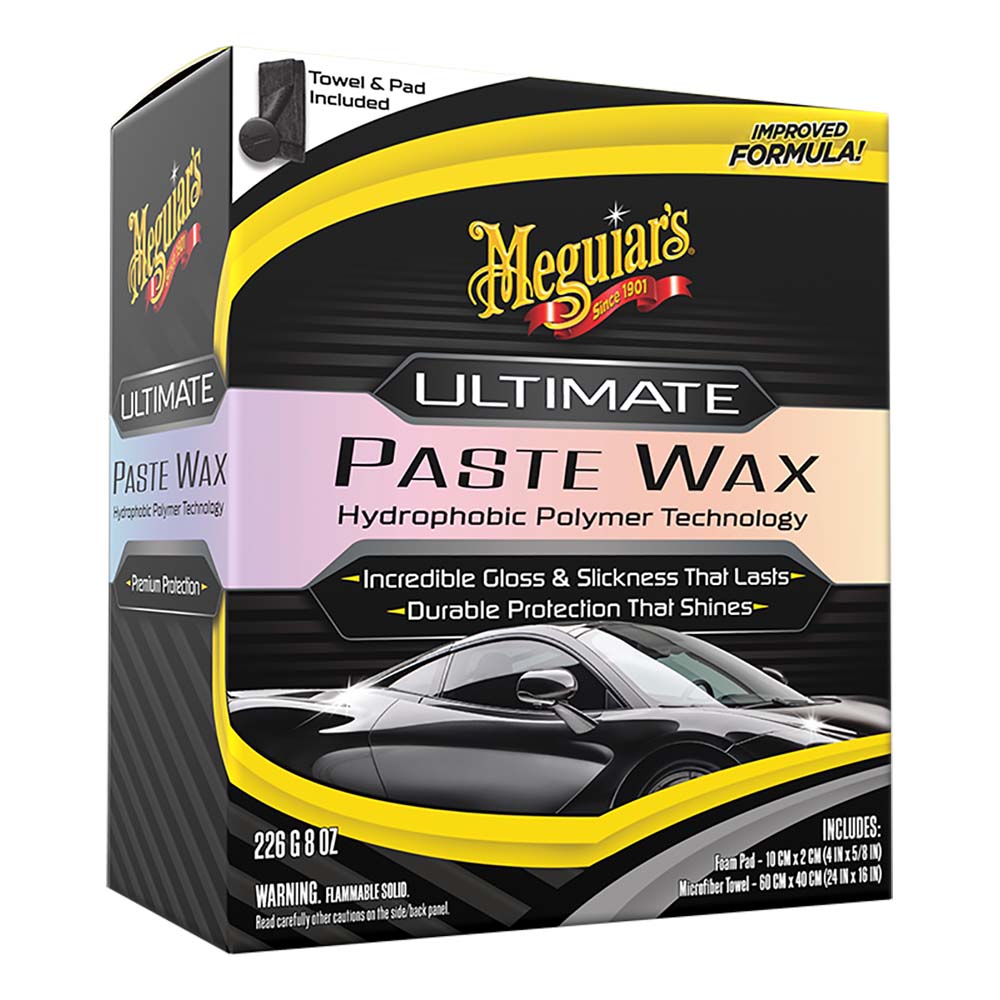 [G210608] Meguiar's Ultimate Paste Wax - Long-Lasting, Easy to Use Synthetic Wax - 8oz