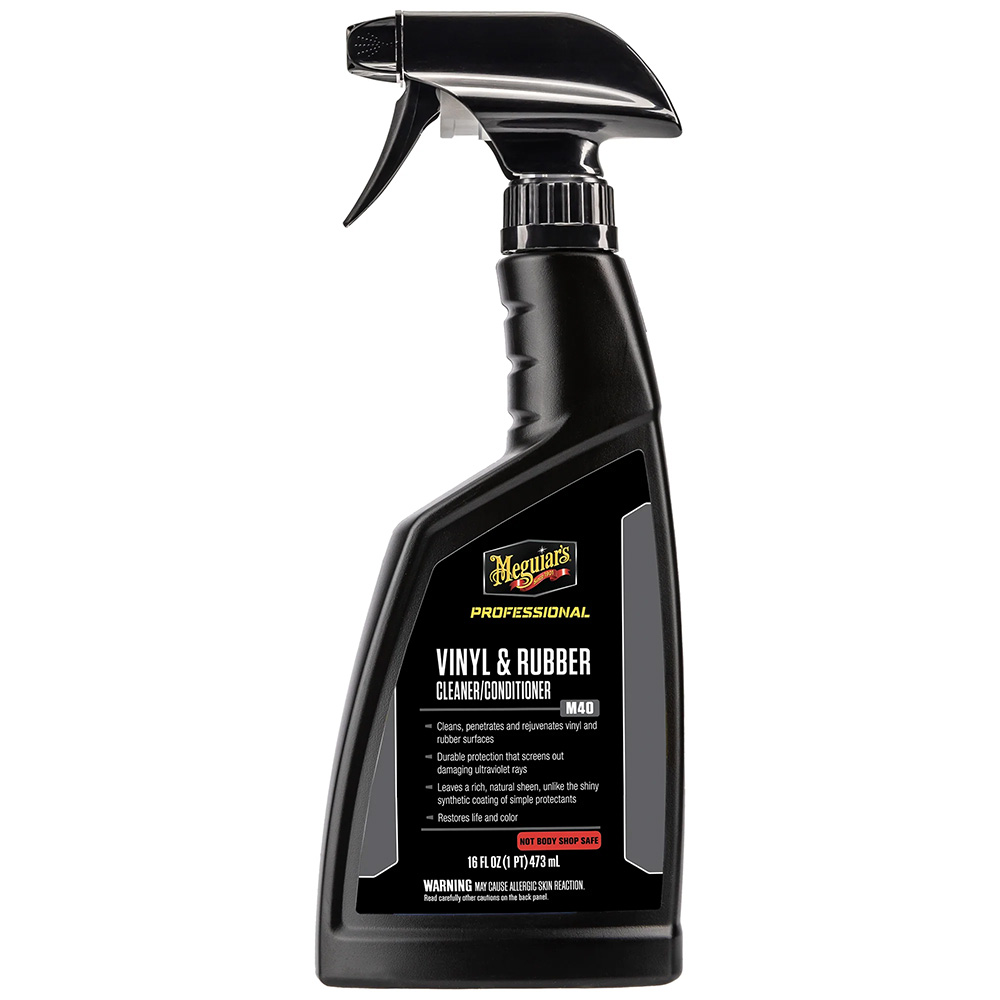 [M4016] Meguiar's M40 Mirror Glaze Vinyl & Rubber Cleaner & Conditioner - 16oz