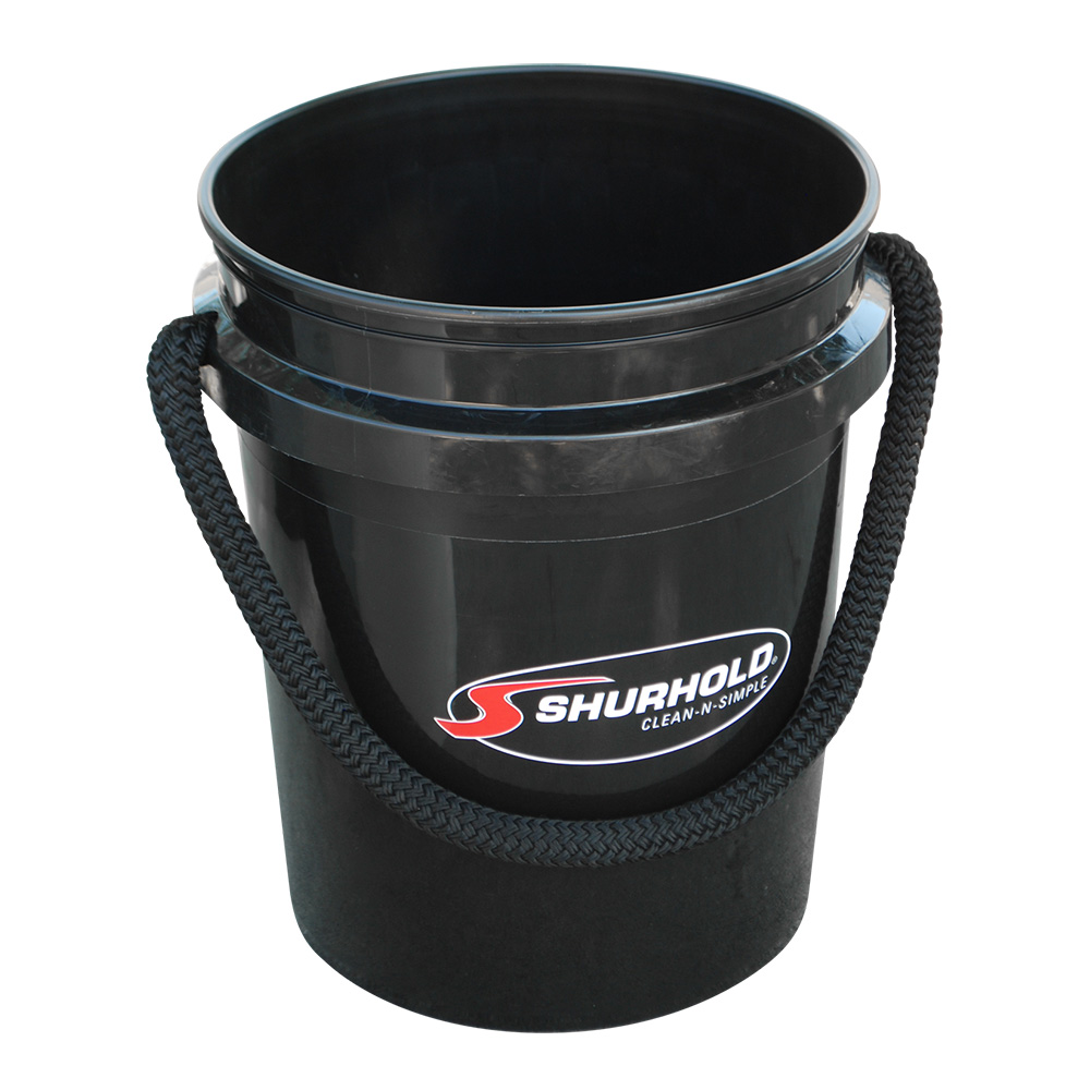 [2452] Shurhold World's Best Rope Handle Bucket - 5 Gallon - Black
