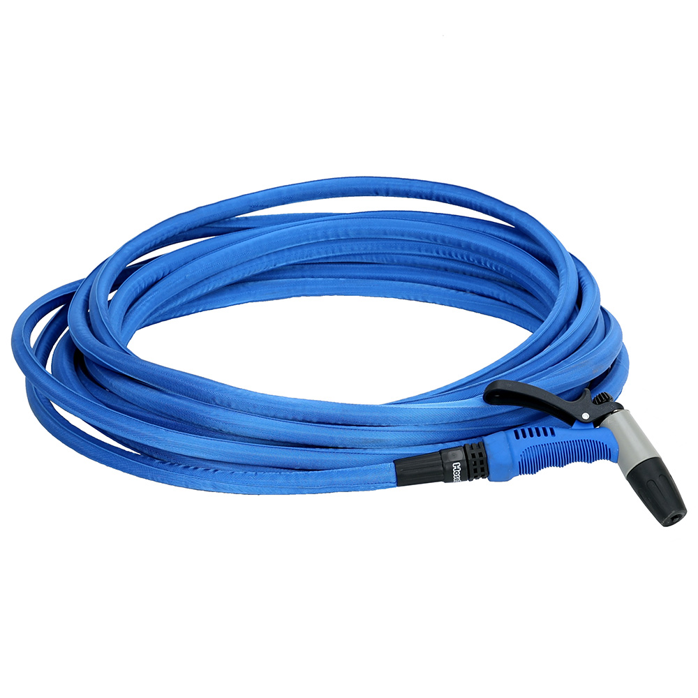 [HF75K] HoseCoil 75' Blue Flexible Hose Kit with Rubber Tip Nozzle