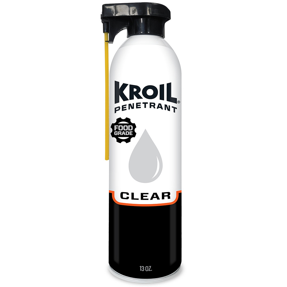 Kroil Clear Food Grade Penetrating Oil - Aerosol - 13oz Can with SprayTech™