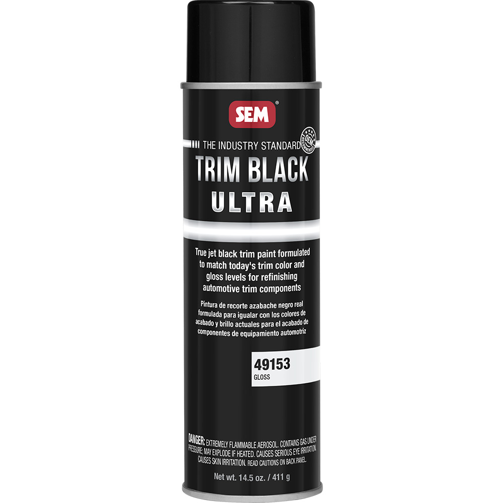 [49153] SEM Trim Black Ultra - 20oz Aerosol Can - Gloss Finish