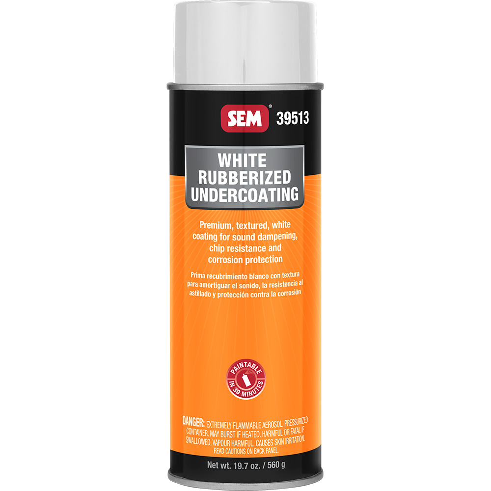 [39513] SEM Rubberized Undercoating - 24oz Aerosol Can - White