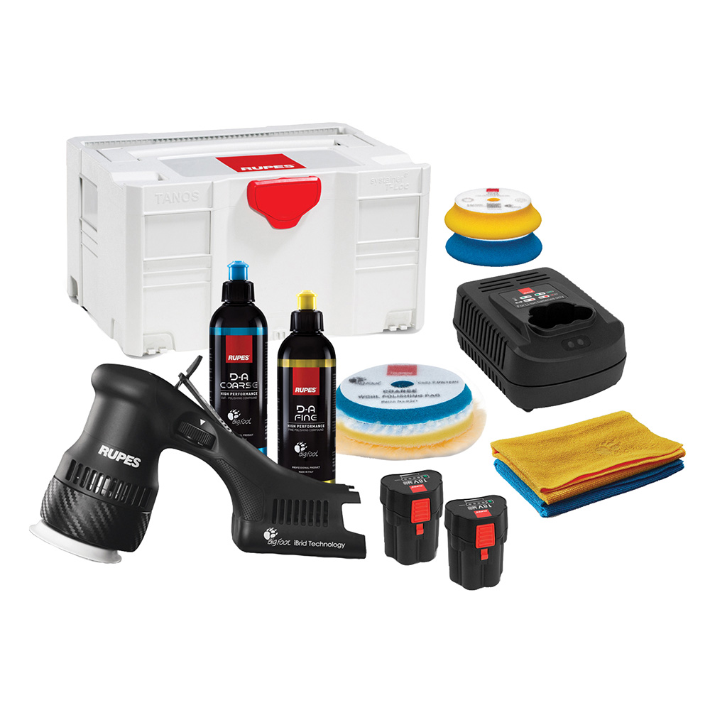 [HLR75/BETA] RUPES Bigfoot HLR75 Mini iBrid Polisher Kit Beta